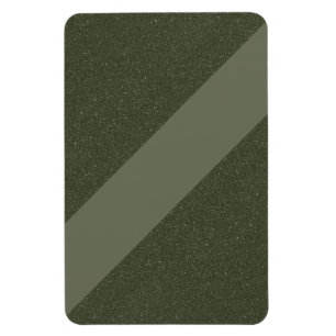 Imán moderno verde musgo diagonal - Personalizable