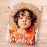 Imán Moderno y simple foto Personalizado Festejo de cum<br><div class="desc">El diseño es moderno y sencillo. Añade una foto personalizado de la celebración de cumpleaños y agrega su nombre,  agrega un mensaje personalizado. El color de la tipografía funciona mejor en una foto que tiene color en la parte tipográfica para que salga.</div>