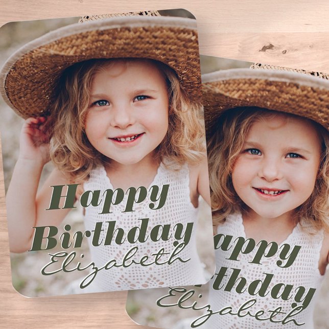 Imán Moderno y simple foto Personalizado Festejo de cum (Subido por el creador)