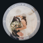 Imán Moderno y simple novia y groom Photo Wedding Favor<br><div class="desc">Moderno y simple novia y Groom Photo Wedding Favor imán</div>