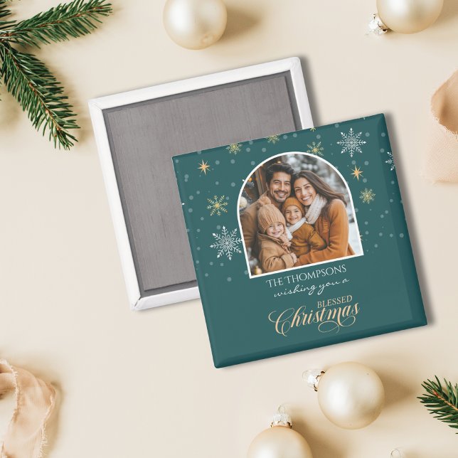 Imán Modernos copos de nieve en invierno Foto de Navida (Subido por el creador)