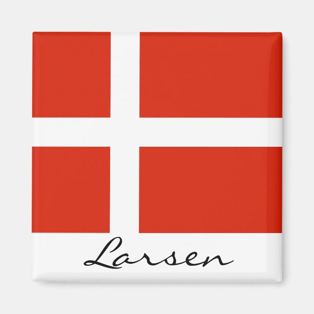 Imán ¡Modifique su Dannebrog para requisitos (Frente)