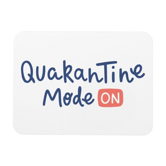 Imán Modo de cuarentena activado (Horizontal)