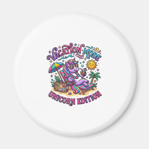 Imán Modo de Vacaciones de Unicornio Edición Unicornio