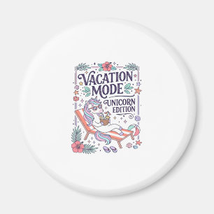 Imán Modo de Vacaciones de Unicornio Edición Unicornio