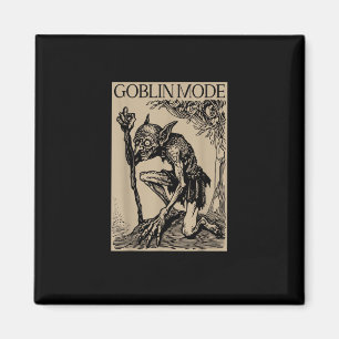 Imán Modo Duende Goblincore Estética Vintage Divertida