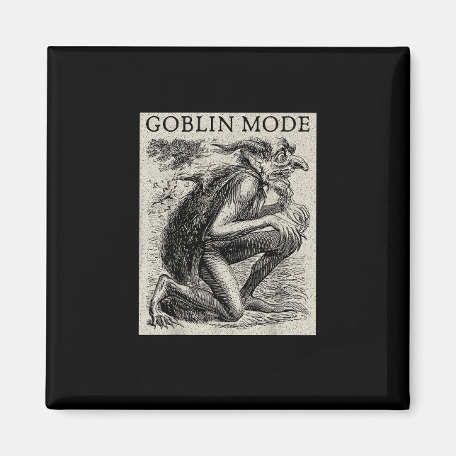 Imán Modo Duende Goblincore Fairycore Grunge Medieval (Frente)