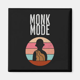 Imán Modo Monje, Zen y Yoga, Meditación, budista, Retro