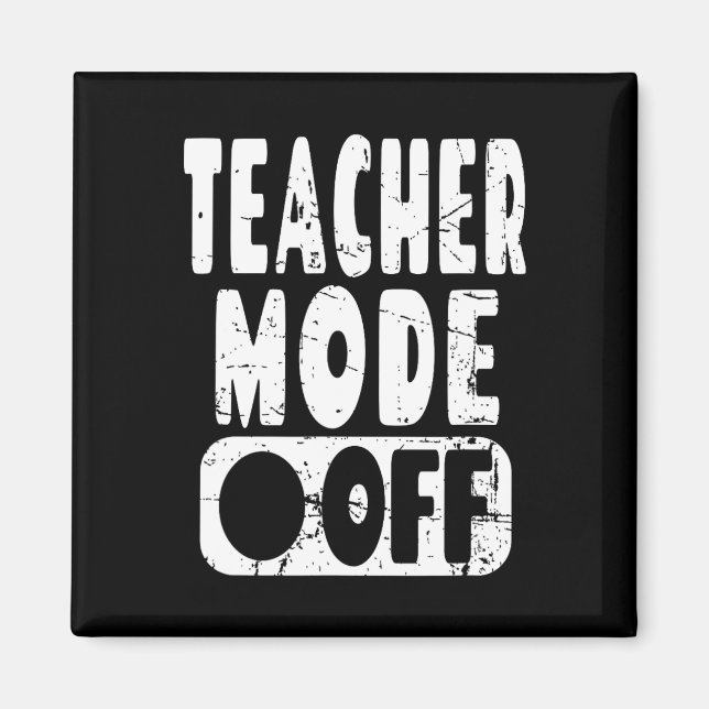 Imán Modo Profesor Desactivado - Vacaciones de Verano d (Frente)