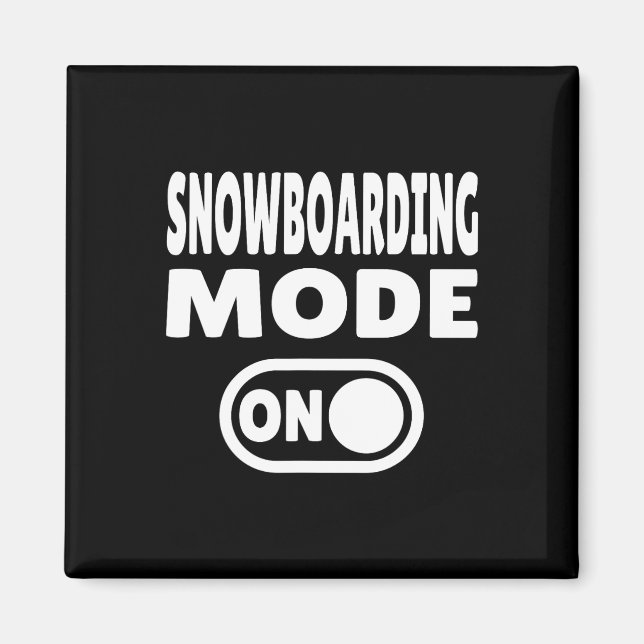 Imán Modo Snowboard activado - Deportes de invierno 1 (Frente)
