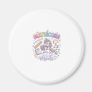 Imán Modo Unicornio Mathicorn Tipografía Adorable Diseñ
