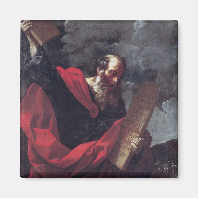 Imán Moisés con los comprimidos de la ley (Frente)