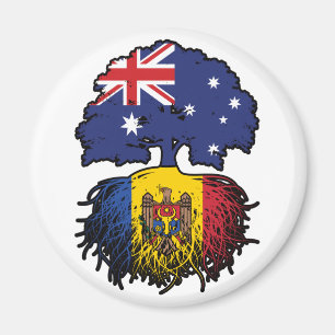 Imán Moldava Moldavo Australiano Australia Raíces del Á