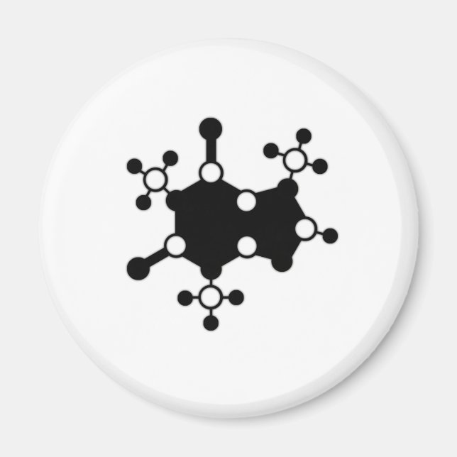 Imán Molécula cafeína (Frente)