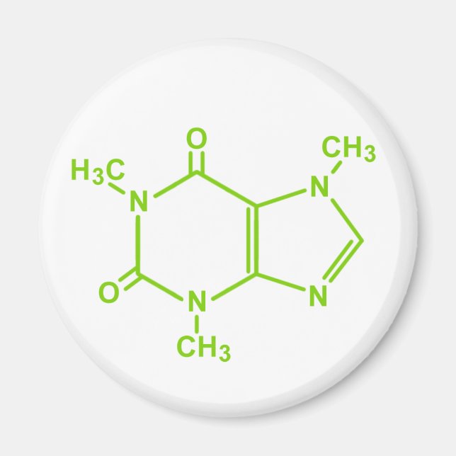Imán Molécula cafeína (Frente)
