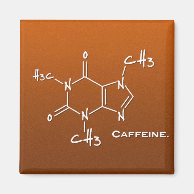 Imán Molécula de cafefieno (estructura química) (Frente)