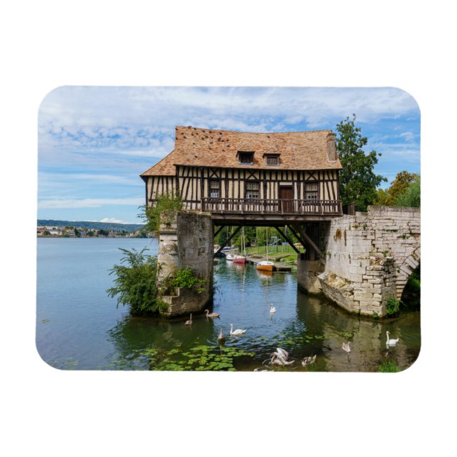 Imán Molino antiguo de Vernon (vieux moulin) - Normandí (Horizontal)