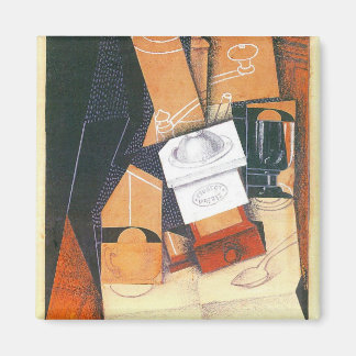 Imán Molino de Café de Juan Gris, Arte Cubista Vintage