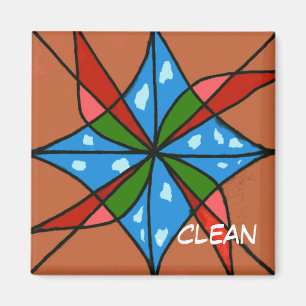 Imán "Molino de Juguete" Resumen del estado del lavavaj
