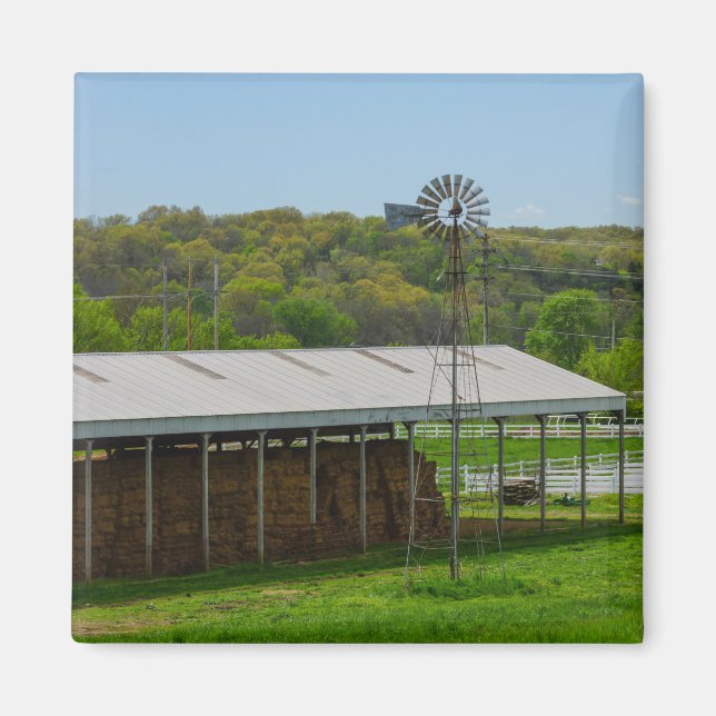 Imán Molino de viento de campo (Frente)