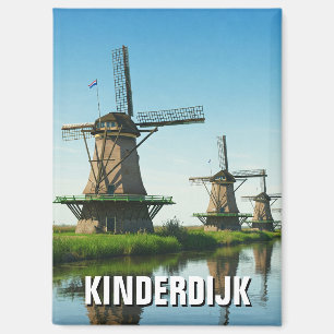 Imán Molino de viento en Kinderdijk Países Bajos