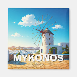 Imán Molino de viento Mykonos Fridge