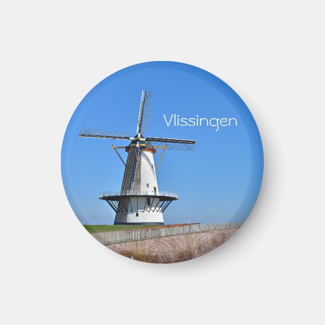 Imán Molino de viento tradicional (Frente)