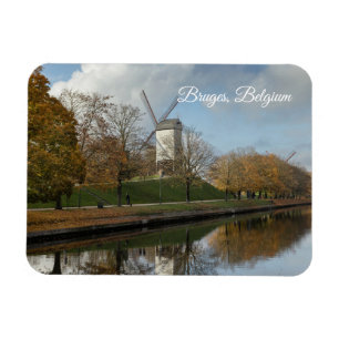 Imán Molinos de Bruges Reflejos de Otoño