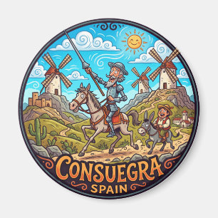 Imán Molinos de viento de Consuegra y Don Quijote Españ