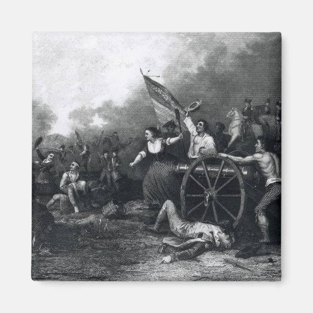 Imán Moll Pitcher en la batalla de Monmouth (Frente)