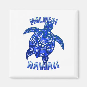 Imán Molokai Hawaii Vacuna tortuga tribal