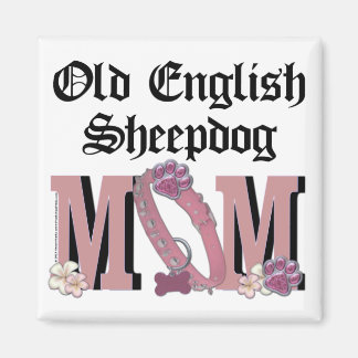 Imán MOM de Sheepdog inglés viejo