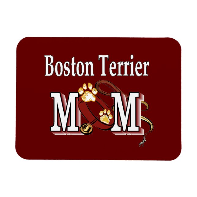 Imán MOM del perro del terror de Boston (Horizontal)