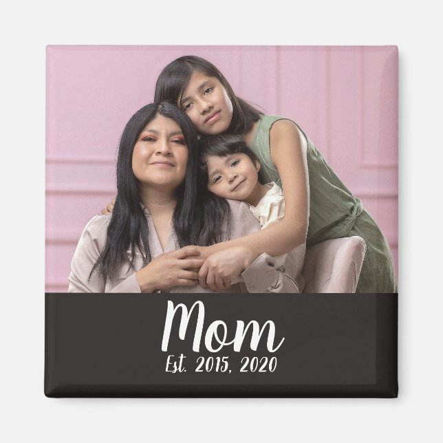 Imán Mom Established Photo Gift Magnet (Frente)