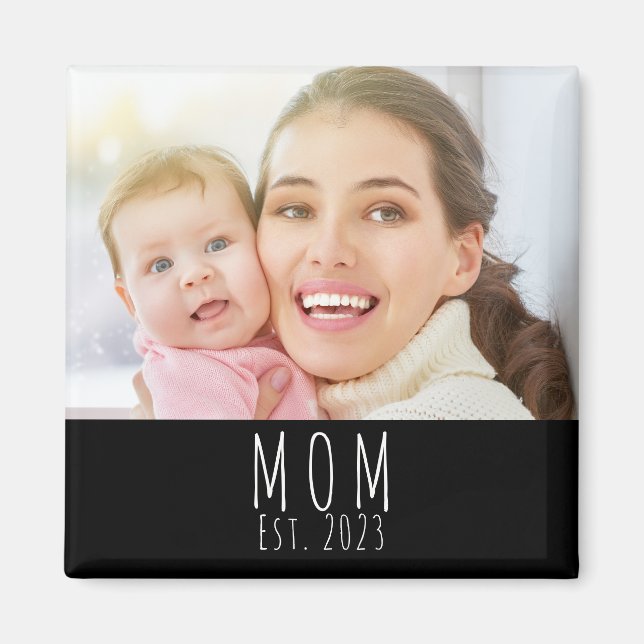 Imán Mom Established Photo Gift Magnet (Frente)