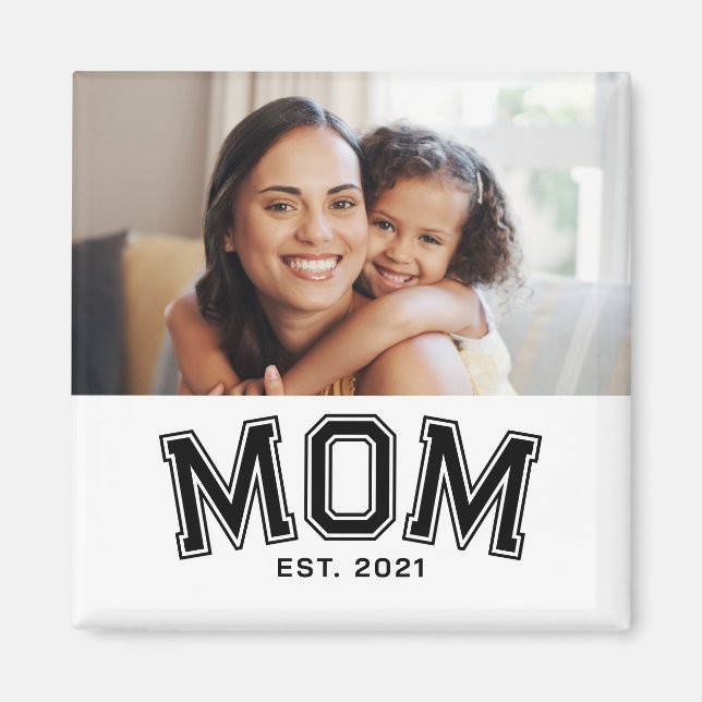 Imán Mom Established Photo Gift Magnet (Frente)