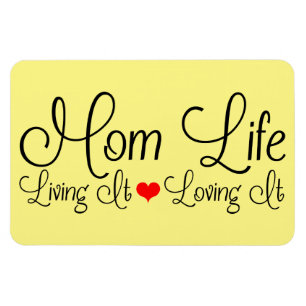 Imán Mom Life Mother's Day Yellow