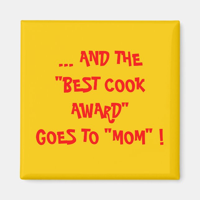IMÁN MOM - PREMIO DE MEJOR COCINA (Frente)