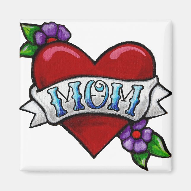 Imán Mom Tattoo Magnet (Frente)