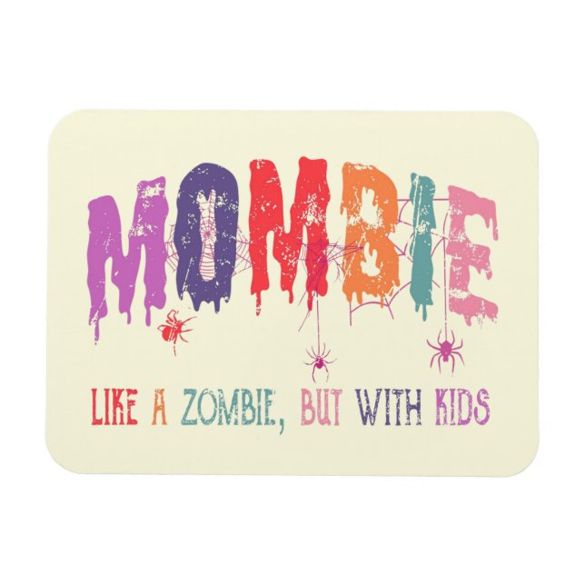Imán Mombie: Como un zombi, pero con niños (Horizontal)