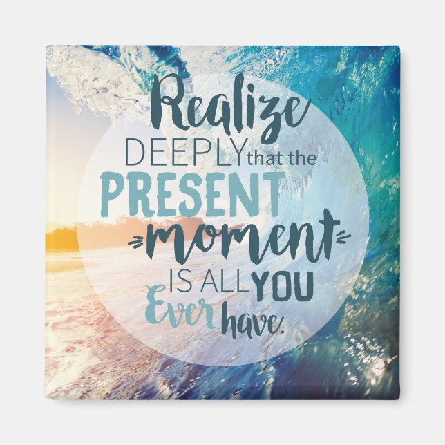 Imán Momentos Animadores Éxito Vigencia Consejos Cita A (Frente)