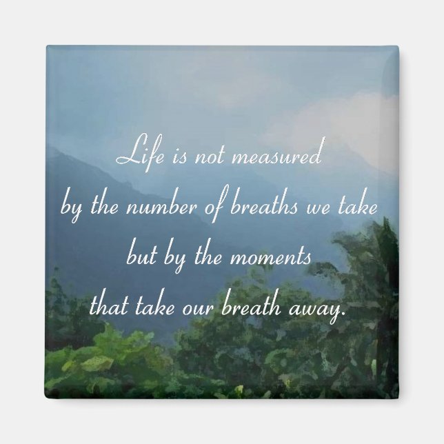 Imán Momentos que nos quitan la respiración (Frente)