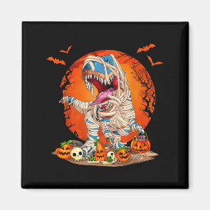 Imán Momia de Dinosaurio T Rex Calabaza Esqueleto Niños