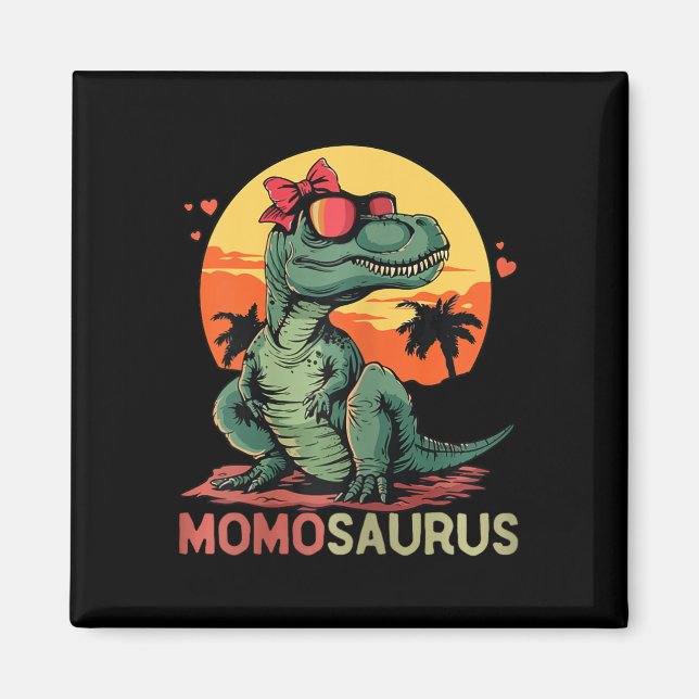 Imán Momosaurus Dino Dinosaur Momo-saurus T-rex Mother' (Frente)