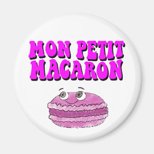 Imán Mon Petit Macaron Retro Groovy Textos