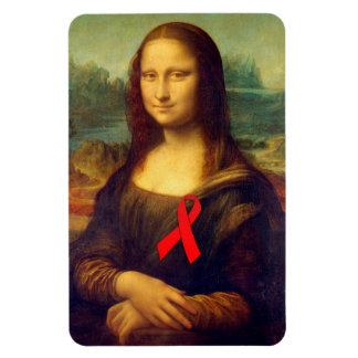Imán Mona Lisa Con Cinta Roja