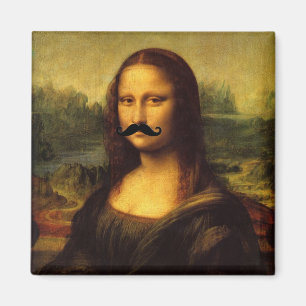 Imán Mona Lisa Con Mustache