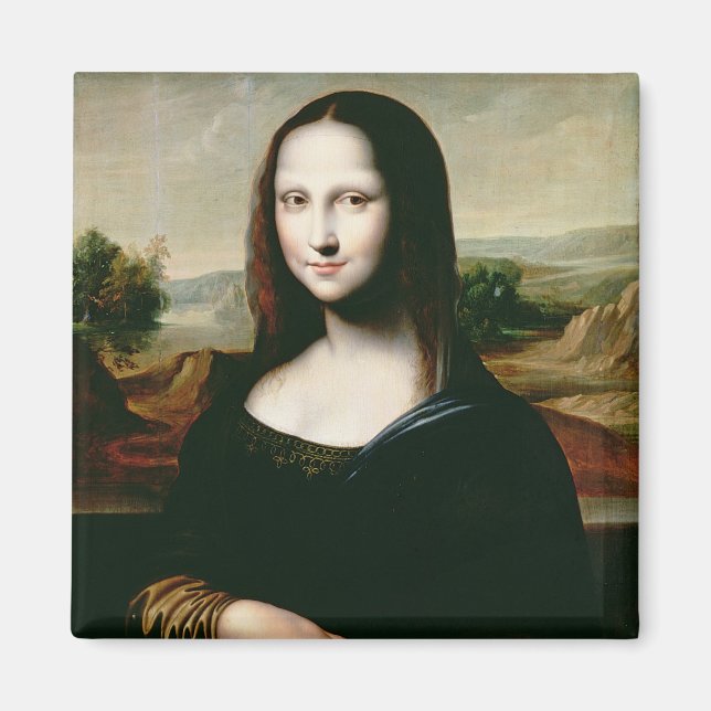 Imán Mona Lisa, copia de la pintura de Leonardo da Vin (Frente)