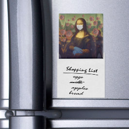 Imán Mona Lisa Jugando A Salvo Alrededor De Coronavirus