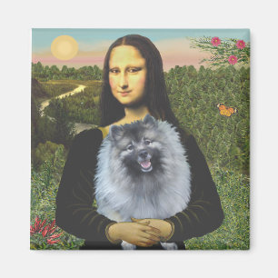 Imán Mona Lisa - Keeshond (H)